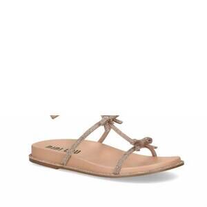 NEW BIBI LOU women's abby ankle strap sandals in nude